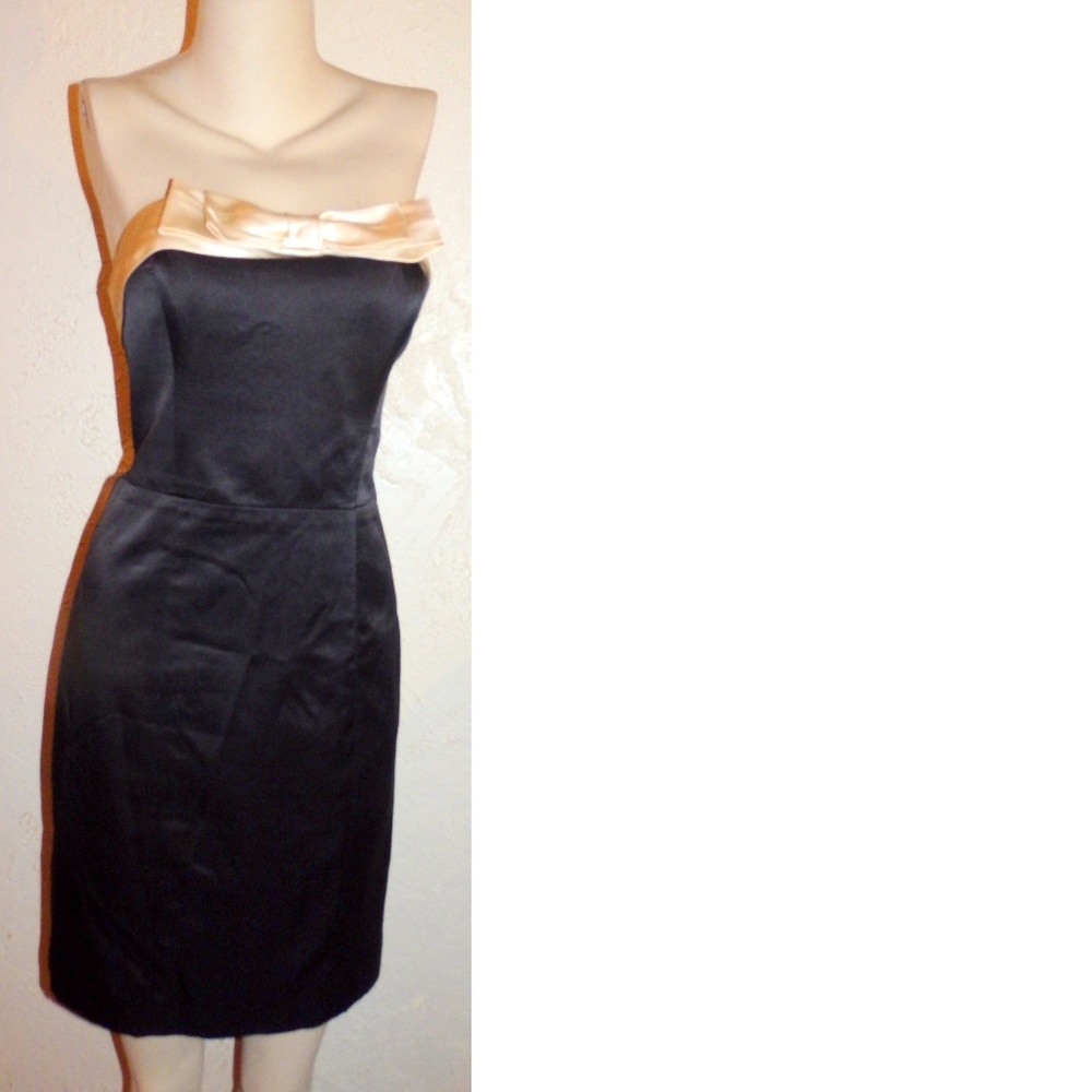 Betsey  Johnson Black Strapless Cocktail Dress - Picture 2 of 5